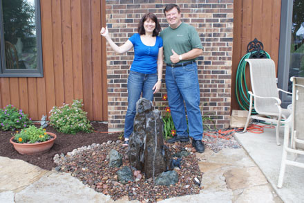 Three-Tiered Basalt Fountainscape